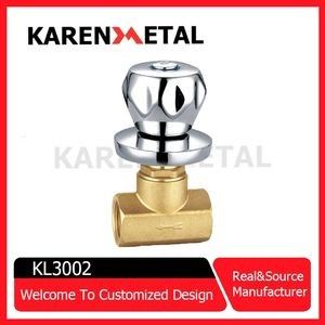 Quality  Premium Brass Chrome Stop Valve with Decorative Zinc Alloy Cover factory
