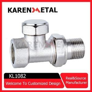 Quality  Heavy-Duty Straight Cut-off Valve with Premium Nickel Finish factory