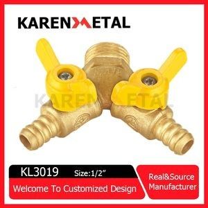 Durable Brass Gas Ball Valve with Comfortable Grip Handle