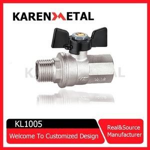 Premium Brass Gas Ball Valve with Comfortable Butterfly Handle