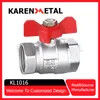 Premium Nickel-Plated Brass Butterfly Handle Ball Valve for Plumbing