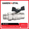 Premium Nickel-Plated Brass Butterfly Handle Ball Valve for Plumbing