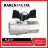 Premium Nickel-Plated Brass Butterfly Handle Ball Valve for Plumbing
