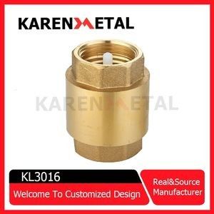 Brass Spring Check Valve with Water Vertical Core One Way Non Return