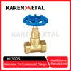 Premium Brass Chrome Stop Valve with Decorative Zinc Alloy Cover