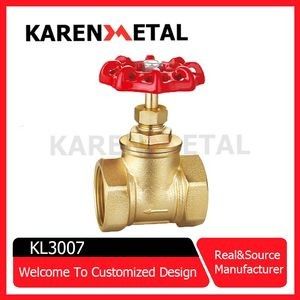 Manufacture Plumbing Copper Gate Valves Thread Brass Control Gate Valve