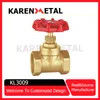 Manufacture Plumbing Copper Gate Valves Thread Brass Control Gate Valve