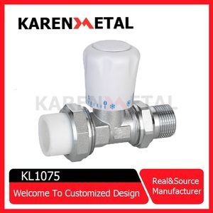 Customised Nickel Forged Brass Radiator Heater Radiator Valve with Plastic Handle