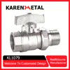 Hot Sales Stainless Steel Female and Male Straight Water Inlet and Outlet Radiator Valve